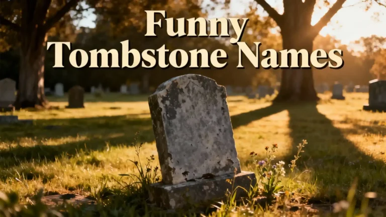 Funny Tombstone Names
