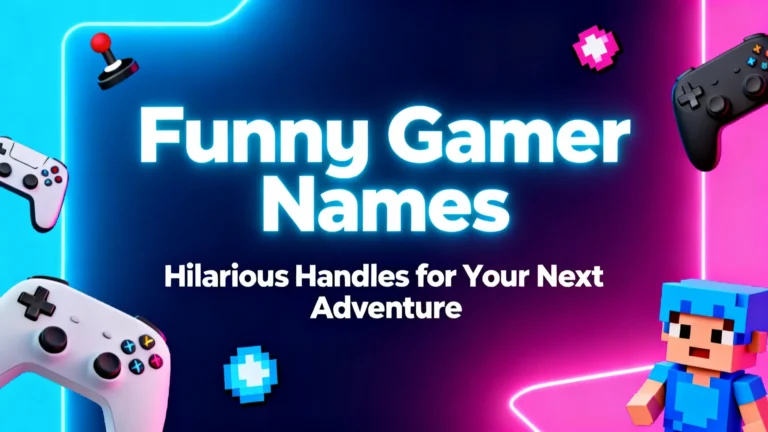Funny Gamer Names