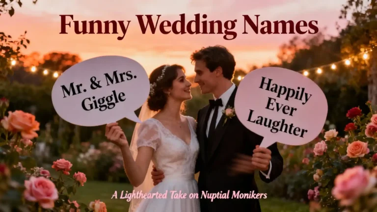 Funny Wedding Names