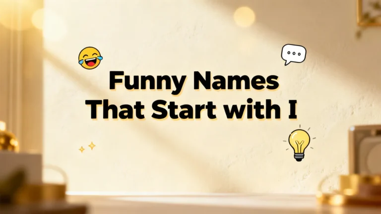 Funny names that start with I