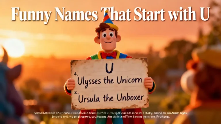 Funny Names That Start With U