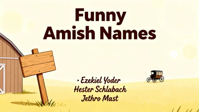 Funny Amish Names