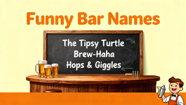 Funny Bar Names
