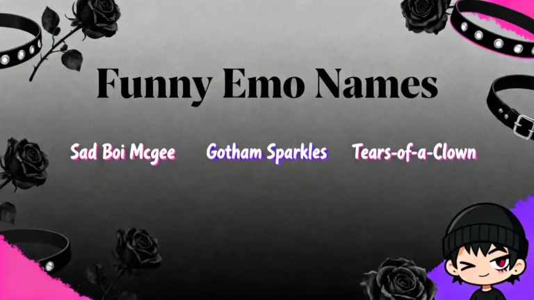 Funny Emo Names
