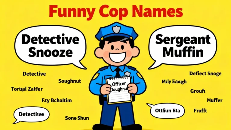 Funny Cop Names